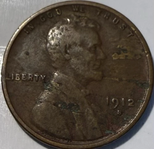 1912-S Lincoln Wheat Cent 1C BN - Fine #2106