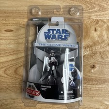 Star Wars The Clone Wars Commander Fox Figure 2008 Target Exclusive NEW