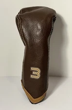 Sun Mountain 3 Brown / Tan Stitched Fairway Headcover