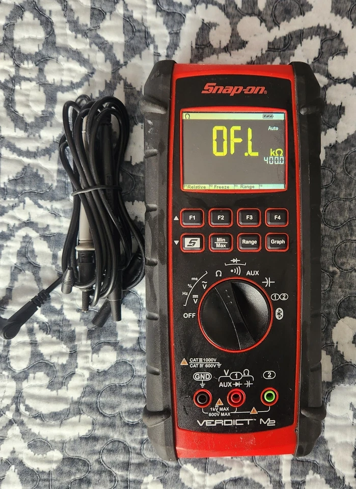 Snap-on Verdict M2 Diagnostic Digital Multimeter **READ** - Image 2 of 4