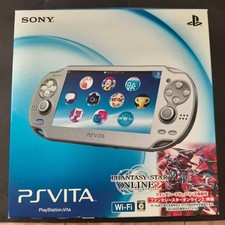 Near Mint PlayStation PS Vita Ice Silver  pch-1000 OLED Console Region free Sony