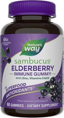 Elderberry Immune Support Gummies for Kids & Adults - 60 Count