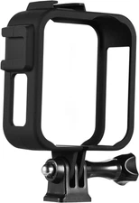 Action Camera Case Camera Plastic Protective Frame Housing Vlog Cage with Dual C