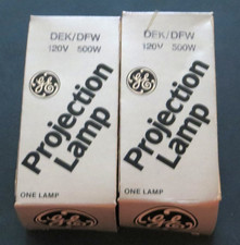 GE PROJECTION LAMP DEK/DFW X2 NOS IN BOX 120V 500W