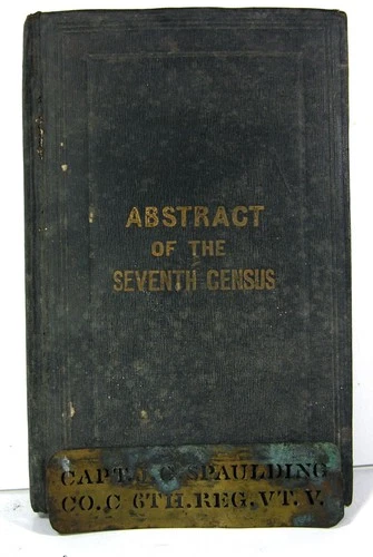 ORIGINAL 1860s UNION CIVIL WAR CAPTAIN BRASS STENCIL 6th VERMONT INFANTRY Co C