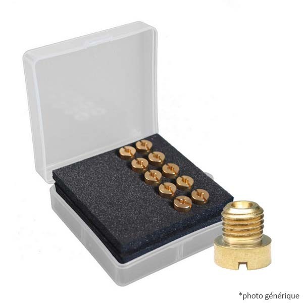 Boite / Coffret / Kit de 10 gicleurs type dellorto PHVA PHBN de 75 à 98 scooter