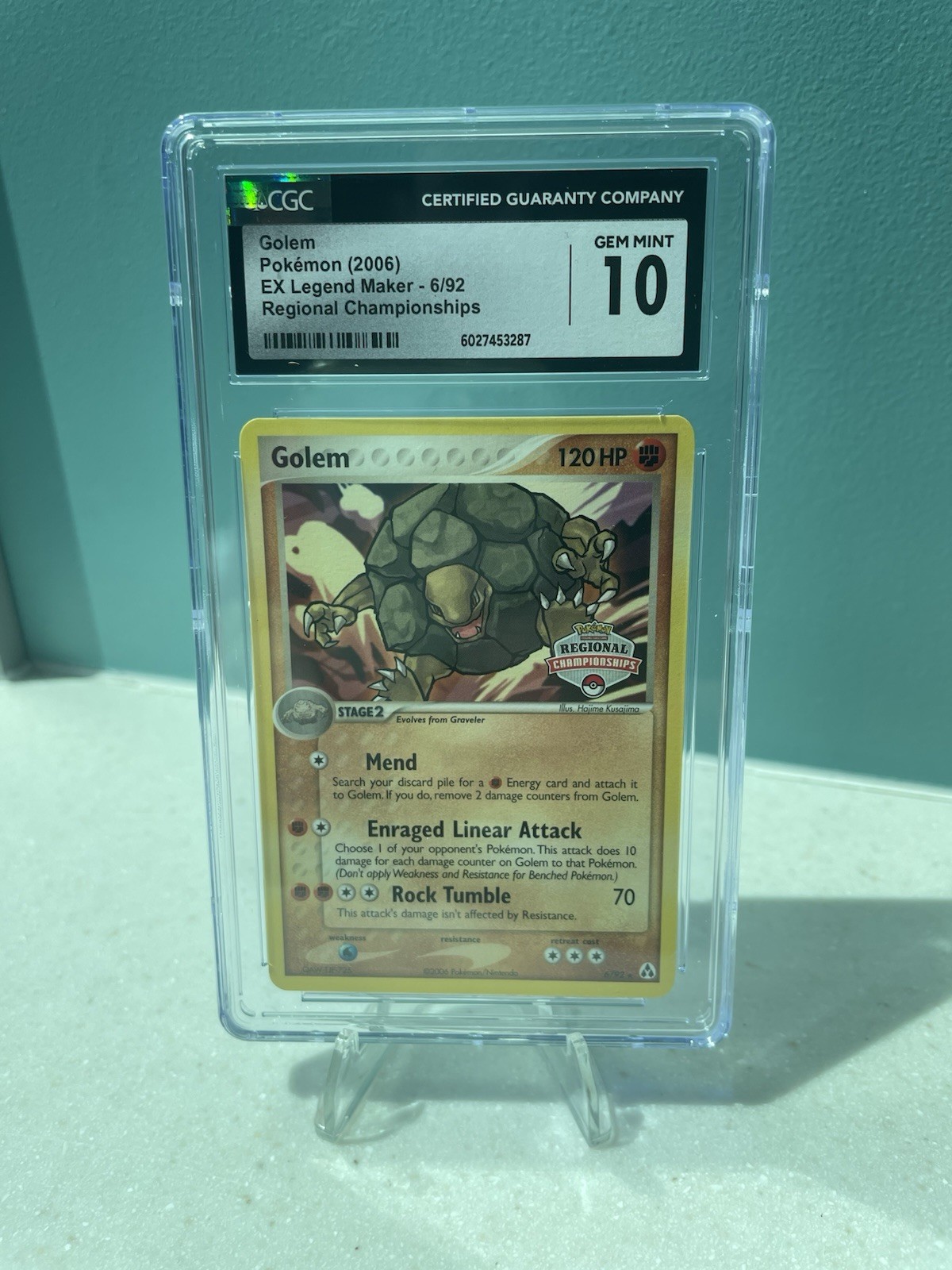 Golem 6/92 Regional Championship Cgc 10