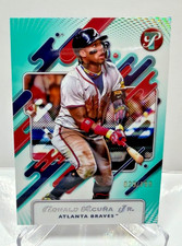 2025 Topps Pristine Aqua Prismatic #85 Ronald Acuna Jr Braves #29/199