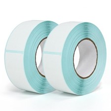 Blank 1 x 2 Inch Dissolvable Labels for Food Rotation Prep roll of 350 2 Rolls