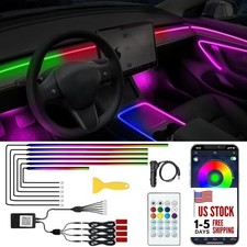 Acrylic Interior Car LED Lights with Remote and Wireless APP 10 in 10 IN 1