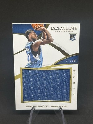 2014-15 Panini Immaculate Andrew Wiggins Jumbo Patch /99 RC Rookie 