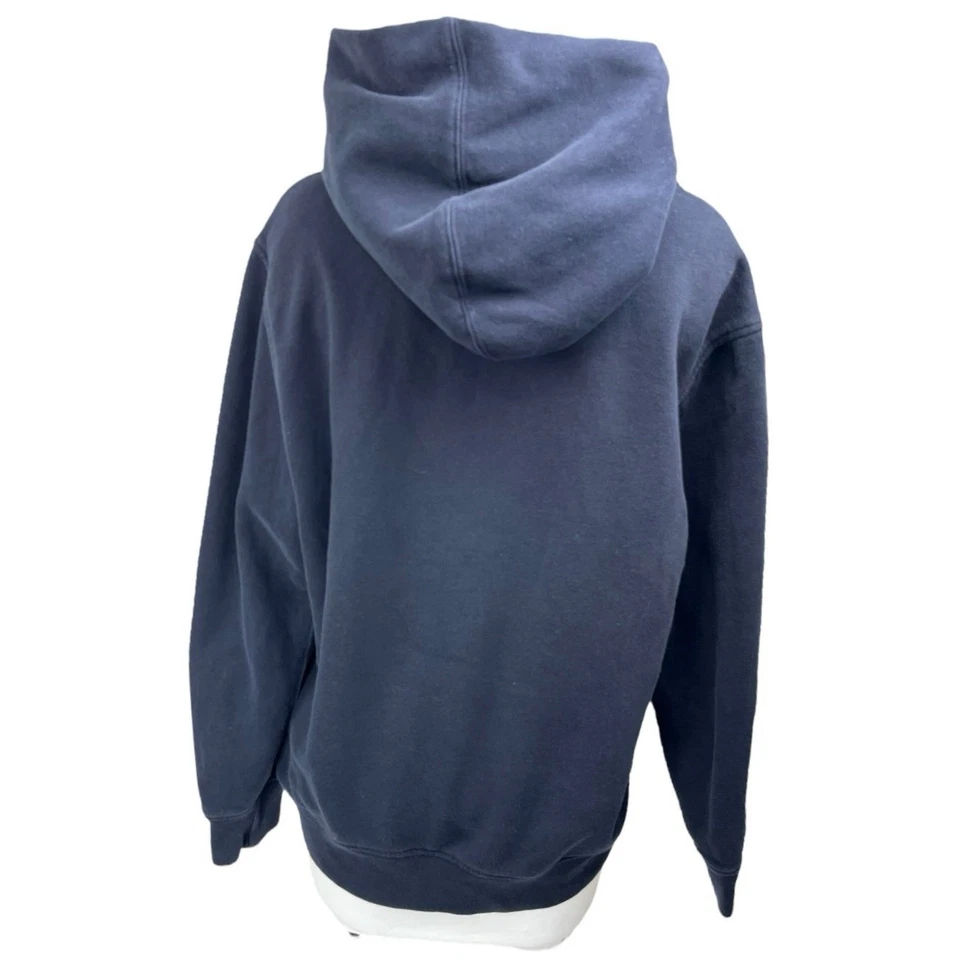 Gap женщин синий флис длинным рукавом карман толстовка с капюшоном толстовка верхний размер L - Изображение 2 из 3