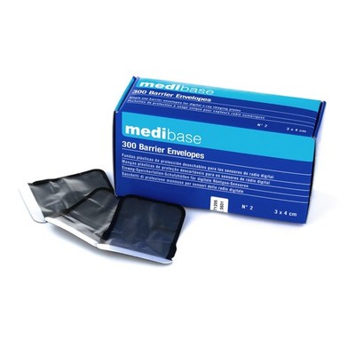 MEDIBASE Absperrumschläge Nr.2 3×4cm Karton mit 300 abgerundeten Ecken Digital Imaging
