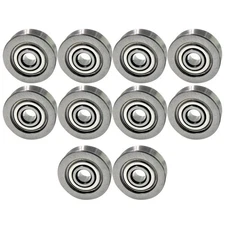 10Pcs V623ZZ Groove Guide Pulley Rail Ball Bearings For Linear Motion System D