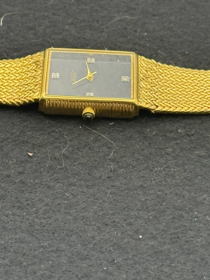 Vintage Xavier Mens Diamond Black Dial Milanese/Mesh Band Watch with Gift Box  - Image 2 of 4