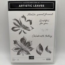 Stampin' Up Photopolymer Stamp Set "ARTISTIC LEAVES " Stamp NEW