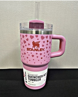 #ad Stanley Valentine#x27;s Day 20oz Tumbler Pink Sweet Hearts Exclusive *NEW* $39.99