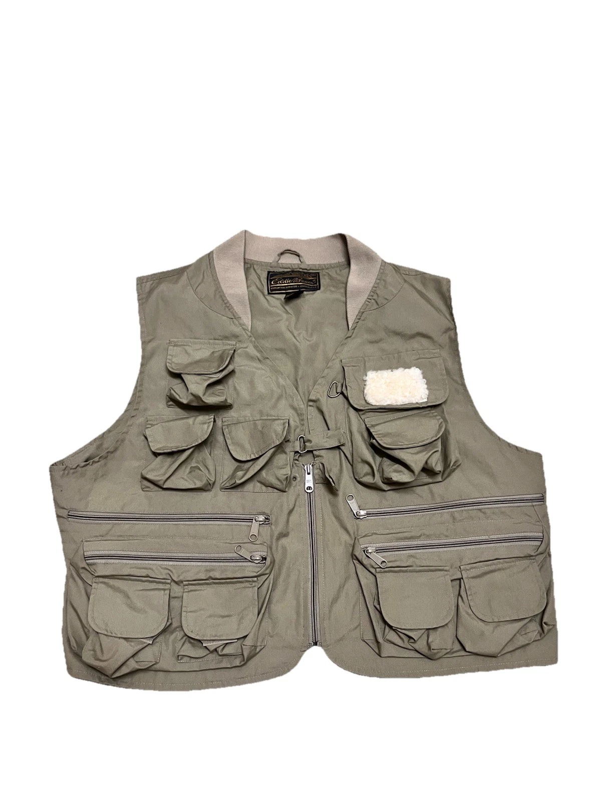 Vintage Eddie Bauer Fishing Vest Utility Cargo Vest Size XL