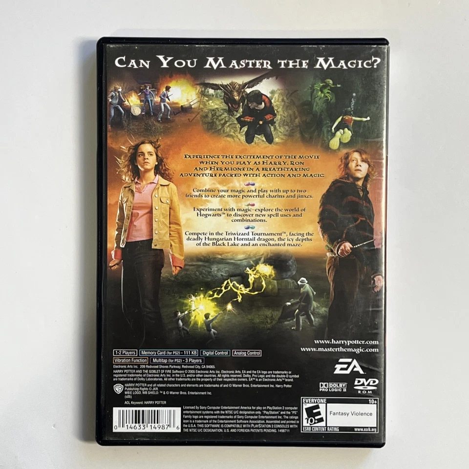 Harry Potter And The Goblet Of Fire (Sony PlayStation 2) PS2, Tested, No Manual - Image 2 of 4