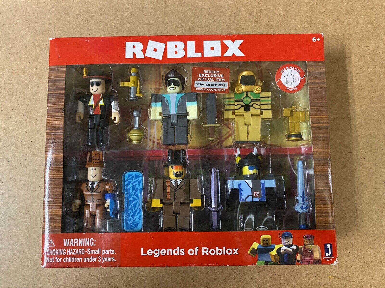 Jazwares Legends Of Roblox Action Figure 6 Pieces For Sale Online Ebay - legends of roblox virtual item