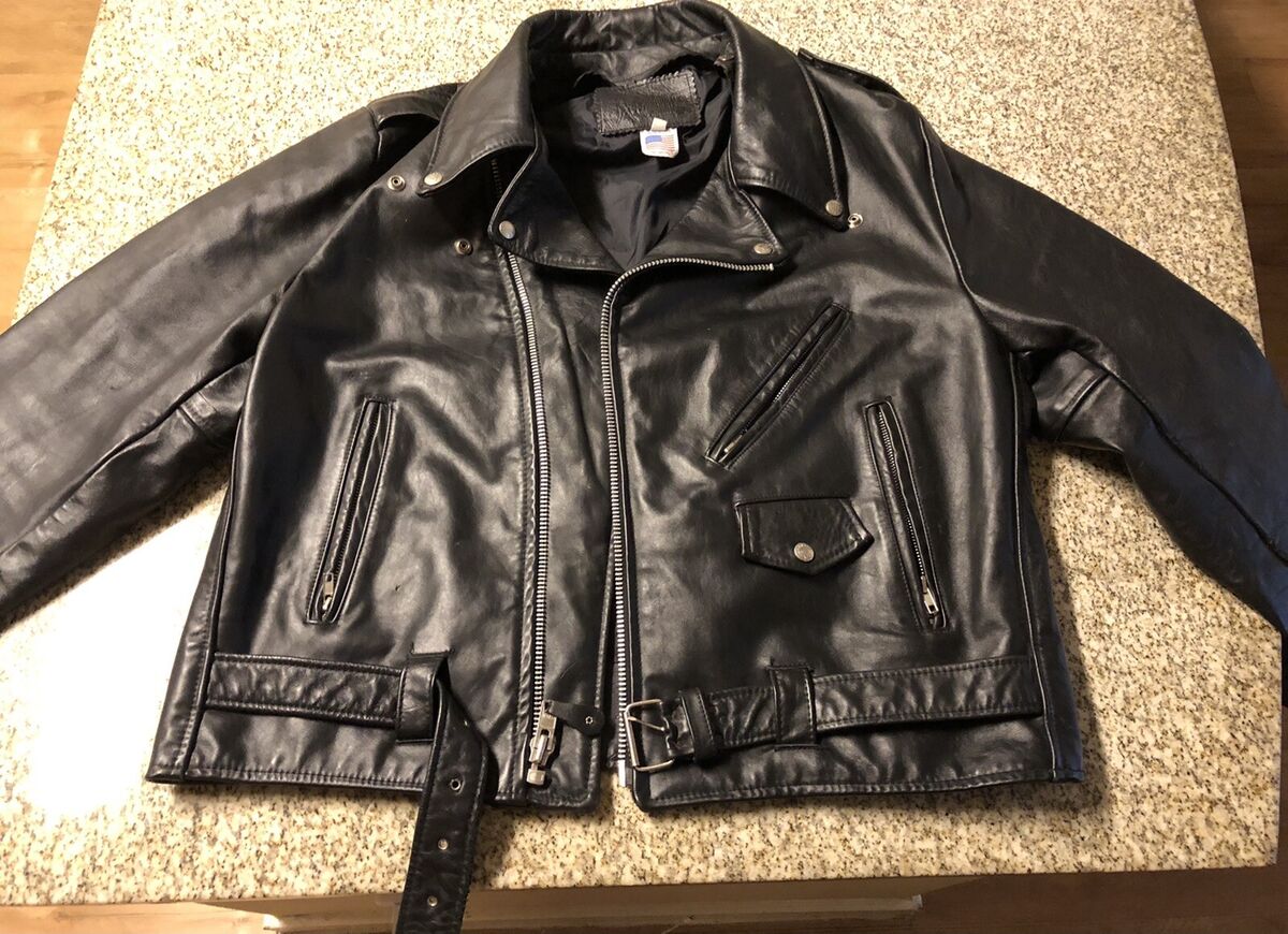 80's - 90's Vintage Motorcycle Leather Jacket XL Branded 80's - 90's Vintage Motorcycle Leather Jacket XL Branded