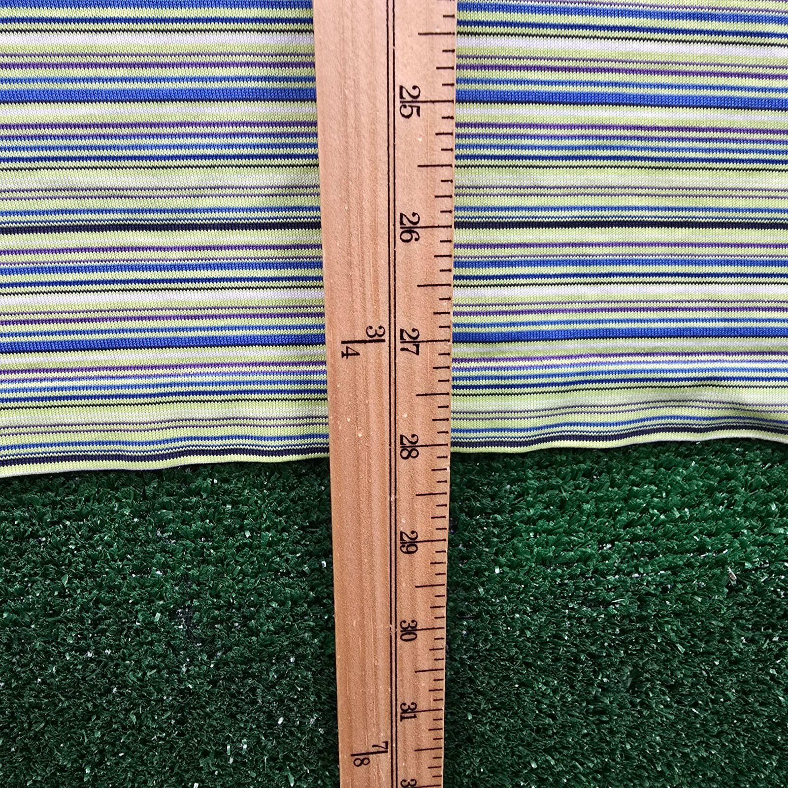 Nike Tiger Woods Polo Shirt Mens XL Green Striped Short Sleeve Golf Preppy thumbnail 5