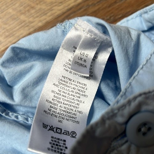 MAEVE Anthropologie Light Blue High Rise Cargo Pants US 12 Excellent - Picture 6 of 8