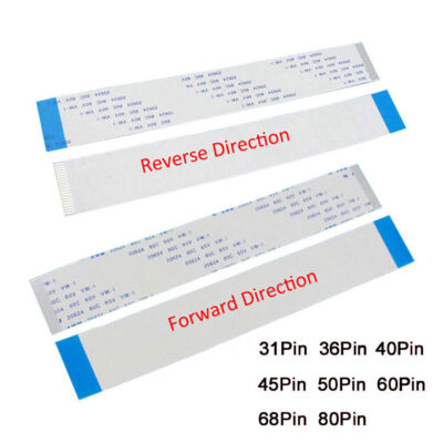 31 36 45 50 60 80Pin FFC Flexible Flat Cable Ribbon Wire Pitch 0.5mm AWM 20624