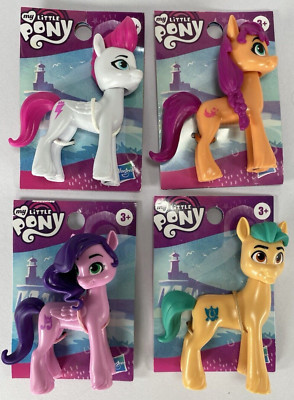 Set of 4 My Little Pony A New Generation Movie Friends 3 Inch Pony Hasbro 2021