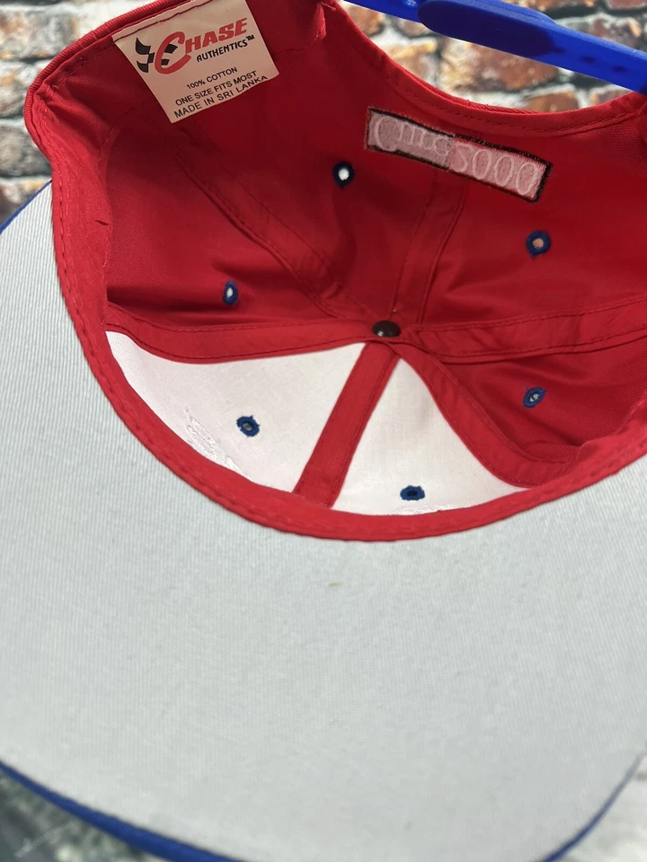 Gorra de colección Nascar Snap Back azul rojo Jeff Gordon Racing Y2K logotipo grande adulto Foto 4 de 4
