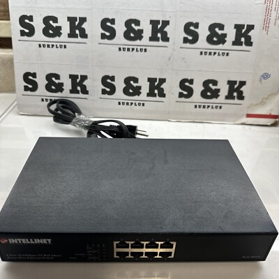 INTELLINET 502917 ETHERNET SWITCH 8 Port 10/100Base-TX Web Smart