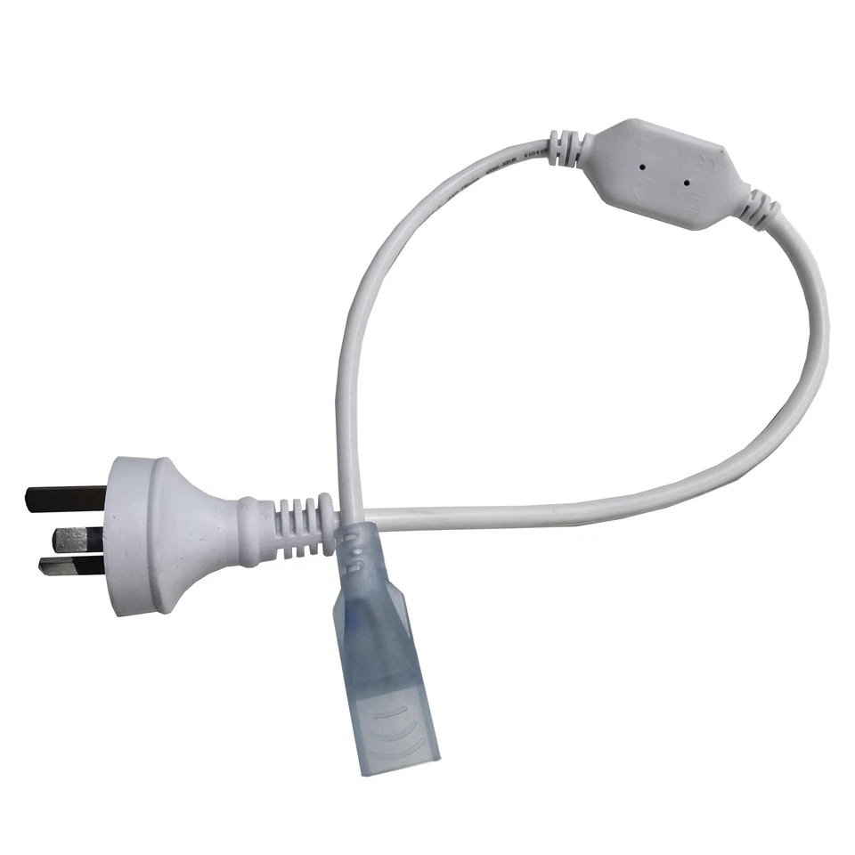 10 Power Cord + 10 Pins Connector + 10 End Cap for 8x17mm LED Rope Light 220V - Image 4 of 4