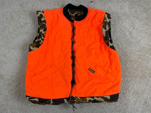 Vintage Remington Vest Jacket Mens Medium Reversible Full Zip Camo Multicolor - 第 4/16 張圖片