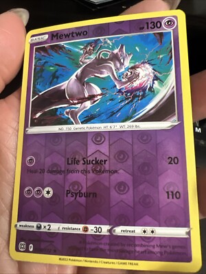 mewtwo pokemon card brilliant stars Mewtwo - SWSH09: Brilliant Stars [REVERSE HOLO]