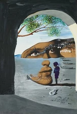 SALVADOR DALI Surrealism Art Poster or Canvas Print "Mysterious Mouth Appearing"