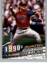 2020 Topps Decades Best #DB-64 Roger Clemens Toronto Blue Jays Baseball Card