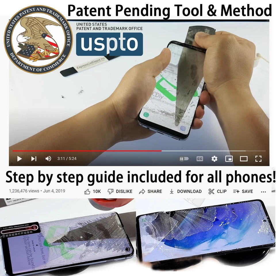 For Samsung Galaxy S20 Plus Front Glass Lens Screen Replacement LOCA glue tool - Image 3 of 4