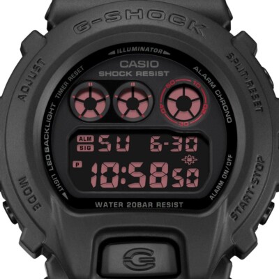 G-SHOCK 腕時計 DW-6900UMS MAT BLACK RED EYE CASIO G-SHOCK Men's Watch DW-6900UMS-1JF MAT BLACK RED EYE