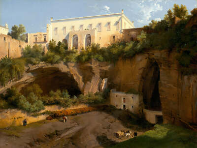 View of a Villa, Naples by Lancelot-Theodore Turpin de Crisse Art Print