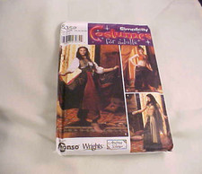 Costume Pattern For Adults Simplicity 5359 Size RR 14,16,18,20 Misses' Costumes