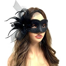 Women Costume Masquerade Party Feather Masks For Wedding Ball Halloween Mask