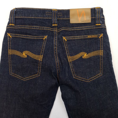 Nudie TIGHT LONG JOHN Womens STRETCH Organic Jeans Low Rise W25 L34 Slim Skinny - Picture 4 of 10