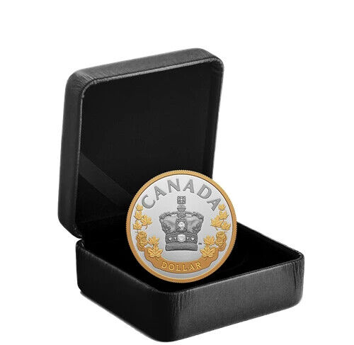 2022 CANADA $1 Imperial State Crown Queen Elizabeth II .9999 Silver Dollar Coin