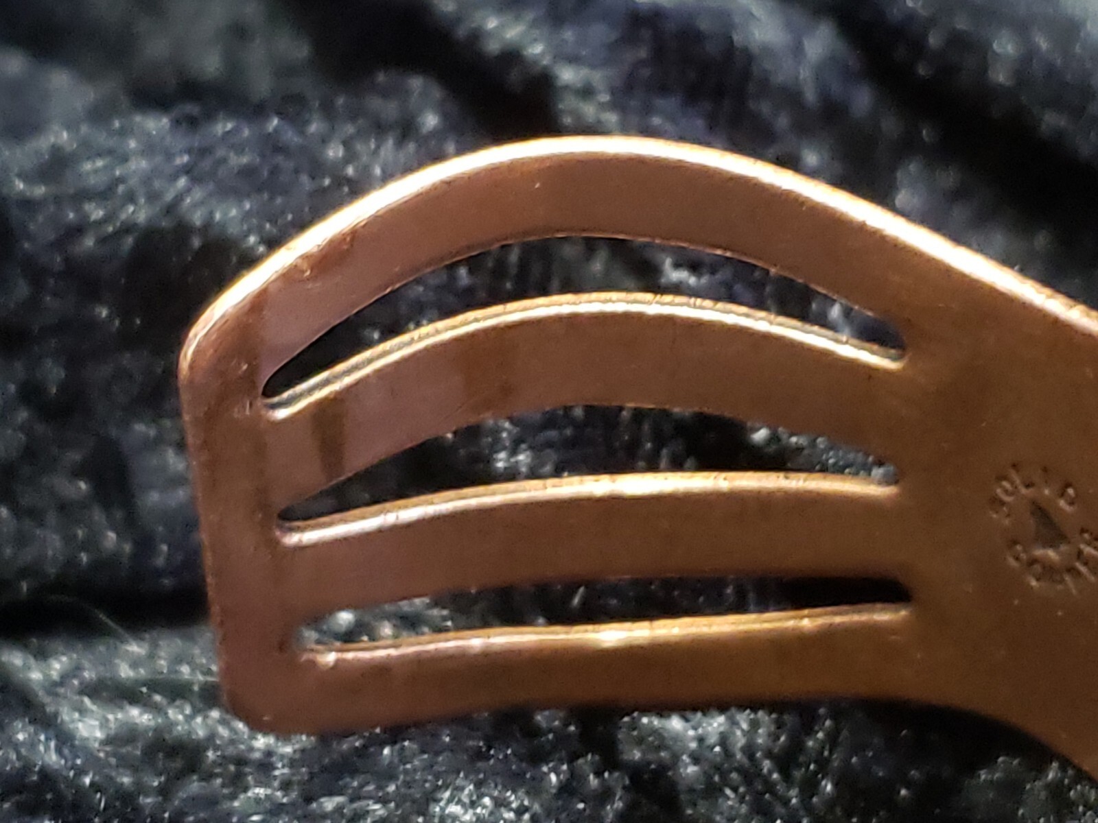 SOUTHWEST NATIVE Vintage Solid Copper Tribal Cuff… - image 21