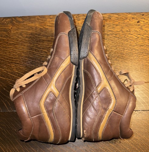 Sneakers vintage SAO by Stacy Adams in pelle marrone da uomo 10,5 casual retrò Y2K - Foto 6 di 12