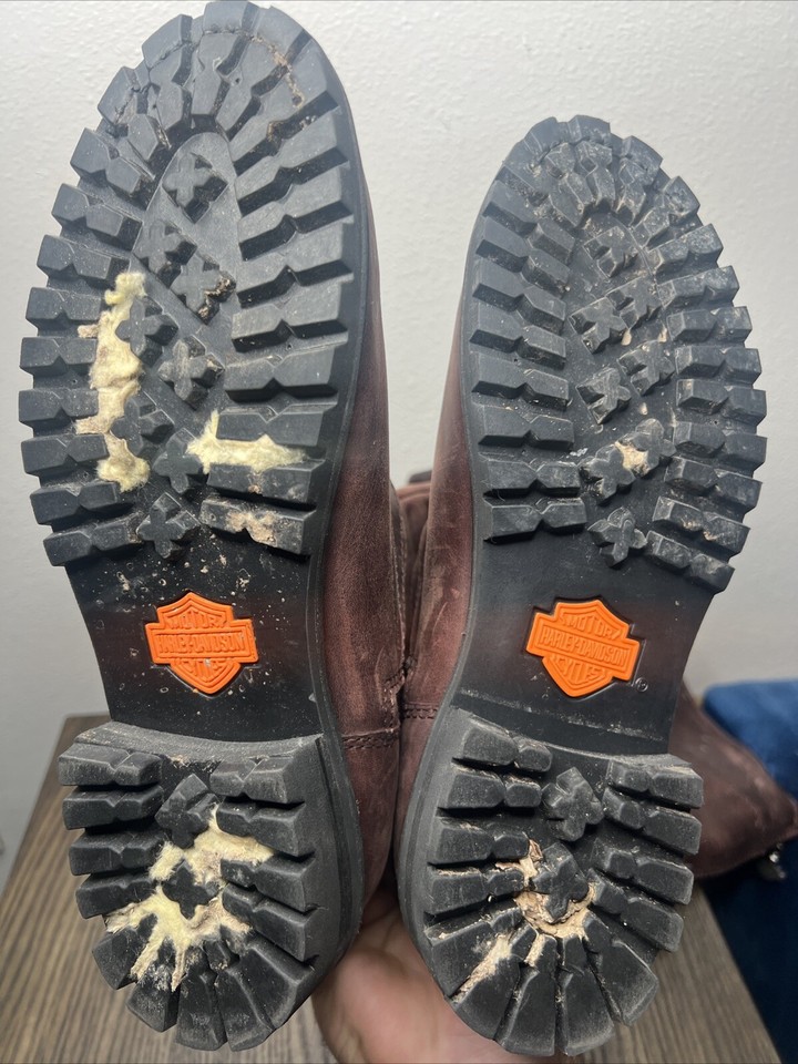 Harley Davidson Women's Lomita Leather Riding Boots Size 8 Full Zip