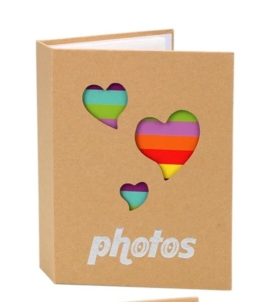 Álbum de fotos 100 fotos corazones arco iris de 4"x6" 50 páginas Foto 2 de 4