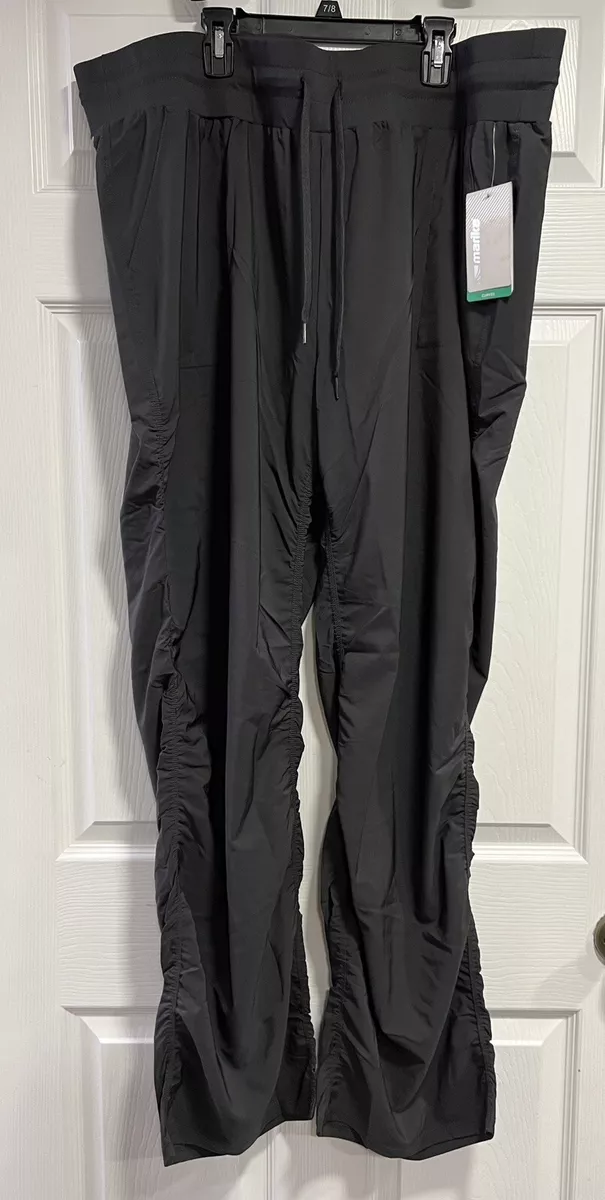 Marika Athletic Joggers Pants Gray Side Scrunched Pull on Size