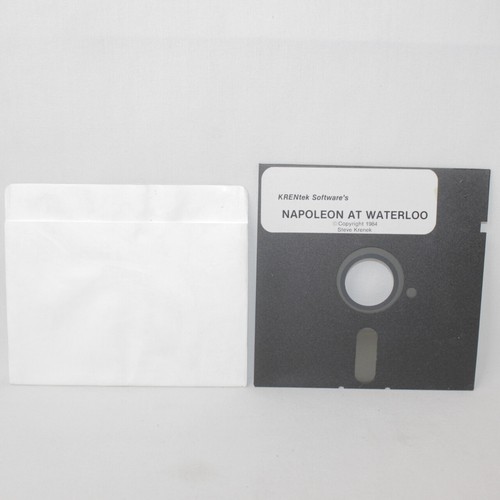 VTG Napoleon at Waterloo 1984 Steve Krenek Computer 5 1/4" Floppy Disk Game - Picture 2 of 4