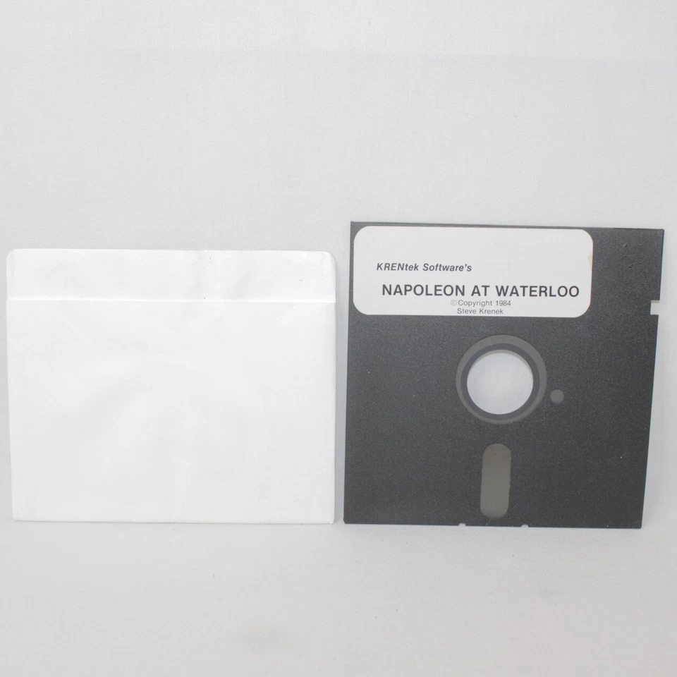 VTG Napoleon at Waterloo 1984 Steve Krenek Computer 5 1/4" Floppy Disk Game - Image 2 of 4